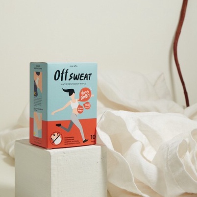 OFF SWEAT 5 กล่อง แผ่นระงับเหงื่อ ลดกลิ่นยาวนาน รักแร้กระจ่างใส ไม่เป็นคราบ Exp 2026