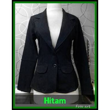 NI97 Q187 Big 12.12 Azzuma Black Womens Blazer - ชุดทํางานสํานักงานอย่างเป็นทางการสีดําสําหรับผู้หญิ