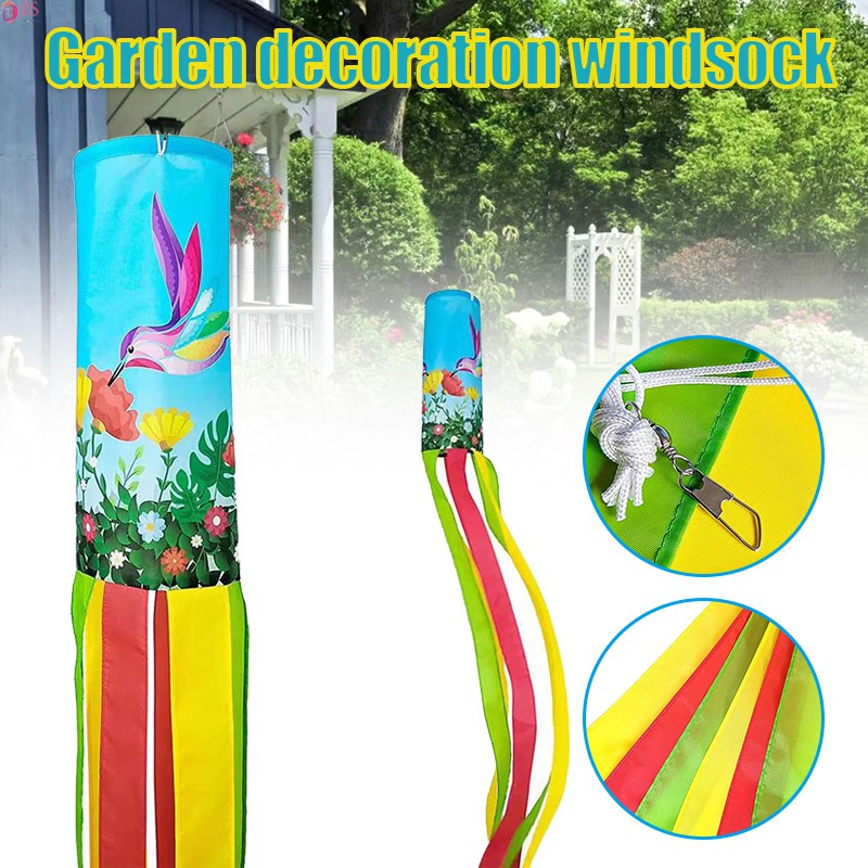 Windsock กับ 6 สายคล้องหาง 150 ซม. แขวนตกแต่งสนามหญ้ากลางแจ้งที่มี ...