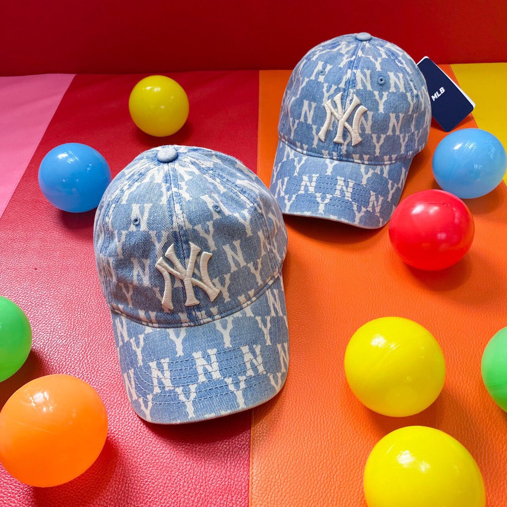 MLB/NY Yankees หมวกแก๊ป ลายยีนส์ ของแท้