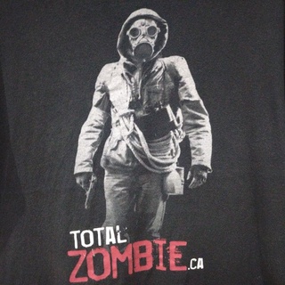 เสื้อยืดมือสอง Usa Total Zombie.CA Size L.อก22/ยาว28