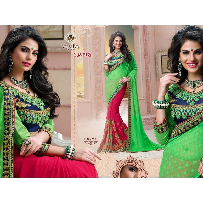 HALF N HALF DINNER SAREES