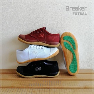 Breaker รองเท้าผ้าใบ นักเรียน ผูกเชือก เบรกเกอร์ พื้นฟุตซอล (futsal) รุ่น BK4