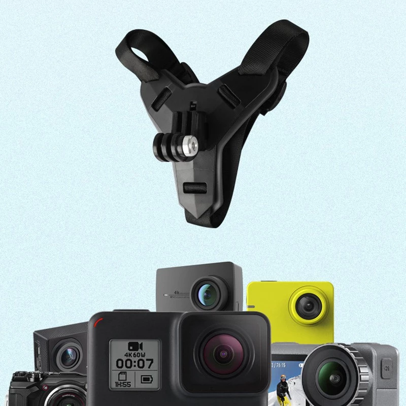 ขาตั้งกล้องติดหมวกกันน็อคสําหรับ dji/gopro hero 8 7 6 5 sjcam action camera thumbnail 4