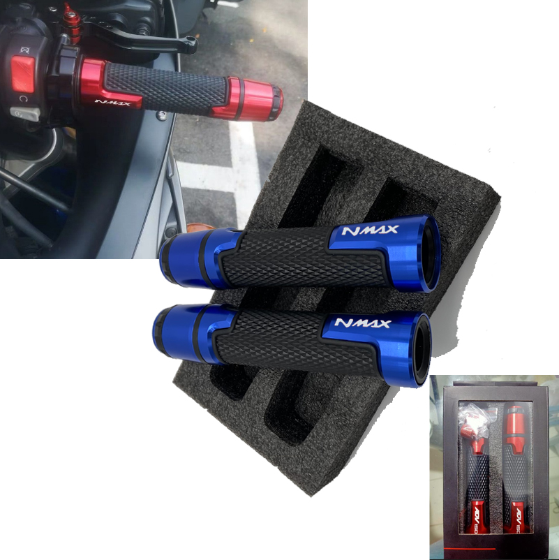 Realzion 2021new Decals LOGO NMAX V1 V2 Handle Grip และ Bar End คุณภาพ CNC 2019 2020