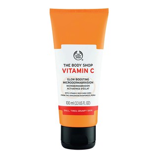 The Body Shop VITAMIN C GLOW BOOSTING MICRODERMABRASION วิตามิน ซี โกลว์ บูสติ้ง ไมโครเดอร์มาเบรชั่น 100 มล.