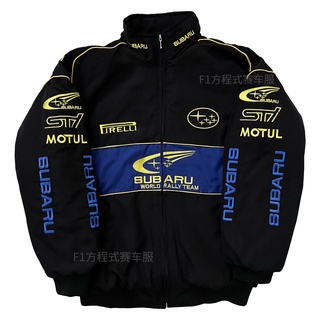 F1 เสื้อแจ็กเก็ตลําลอง ผ้าฝ้าย ปักลาย Subaru Fleet แฟชั่นฤดูใบไม้ร่วง ฤดูหนาว สไตล์เรโทร สําหรับผู้ชาย