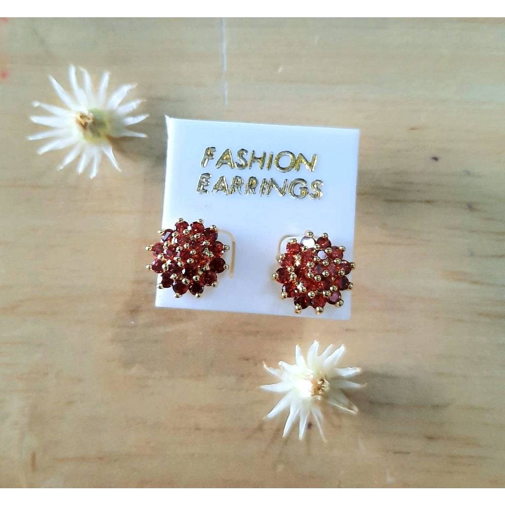 ต่างหูทองลายดอกพิกุล (E1-7)