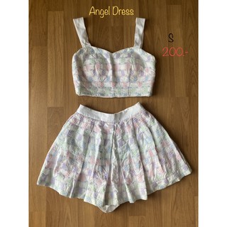 set 2 ชิ้น “ ANGEL DRESS “ สีพาสเทล หวานๆ น่ารัก