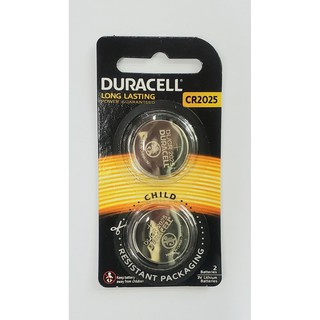 ถ่าน Duracell CR2025 3v แพค 2 ก้อน ของแท้