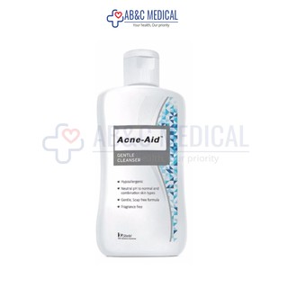 Exp25/11/25 Acne aid cleanser 100ml แอคเน่เอด สิว แพ้ง่าย acneaid acne-aid สีฟ้า