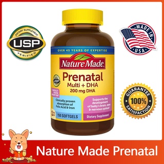 (Exp.09/2023)Nature Made Prenatal Multi + DHA 150 Softgels วิตามิน บำรุงครรภ์