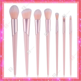 EGB เเปรงเเต่งหน้า 7 ชิ้น ขน ด้ามชมพู อุปกรณ์เเต่งหน้า Makeup Brush HB Mu