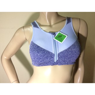 สปอร์ตบรา ซิปหน้า Dual Color Zipper Bra