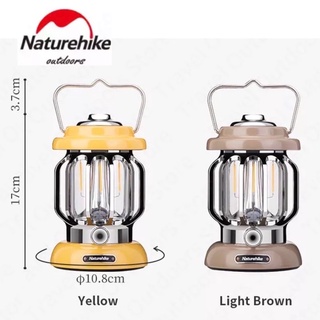 ตะเกียง โคมไฟ LED กันน้ำ Ipx4 ชาร์จ USB Naturehike Camp Lamp สำหรับตั้งแคมป์กลางแจ้ง