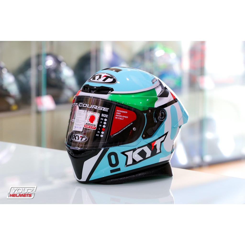 หมวกกันน็อค KYT HELMETS TT COURSE REPLICA DALLA PORTA LEOPARD RACING