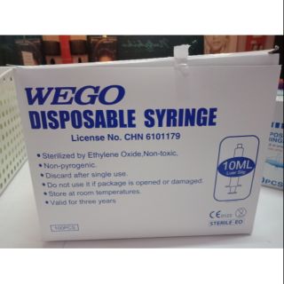 Syring 10ml WEGO กล่องล่ะ270