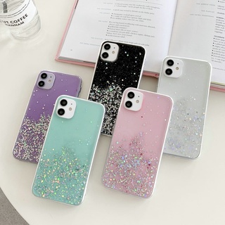 Xiaomi Redmi 9 5A 6 6A 7A 8 8A Note 4 5 6 Pro 7 Glitter Transparent Soft Phone Back Case Cover QH 01