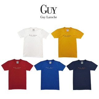 เสื้อยืดโอเวอร์ไซส์Guy Laroche เสื้อยืดสกรีนโลโก้เนื้อผ้า Cotton100% มีให้เลือก5สี (DKT6202P0)S-4XL