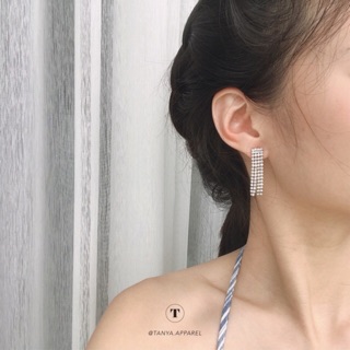 [เหลือ 29.- เก็บโค้ดหน้าร้าน + ใส่โค้ด INCSM3F] TANYA.ACC ต่างหูสำหรับออกงาน ประดับเพชร สวยมาก
