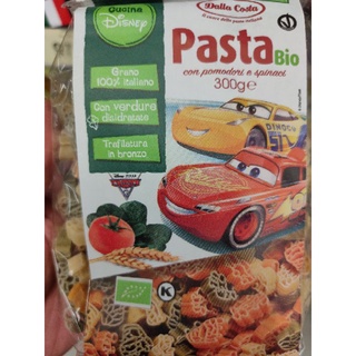 Disney Cars Pasta 🍝 Tomato 🍅 with Spinach Bio -Dalla Costa 300g