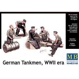 โมเดลประกอบฟิกเกอร์ทหาร Master Box 1/35MB35160 German Tankmen, WWII era