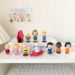 [12 ชิ้น] โมเดลตุ๊กตาการ์ตูนสนูปปี้ น่ารัก ขนาดเล็ก แฮนด์เมด สําหรับตกแต่งสวน DIY