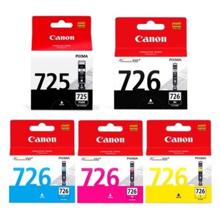 Canon 725 Bk canon 726 Bk C M Y ของแท้ ไม่มีกล่อง