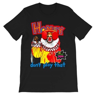 เสื้อยืดผ้าฝ้ายพิมพ์ลาย เสื้อยืดคอกลมcrew neckเสื้อยืด พิมพ์ลายกราฟฟิค The Clown Horror Halloween เหมาะกับของขวัญ สําหรั