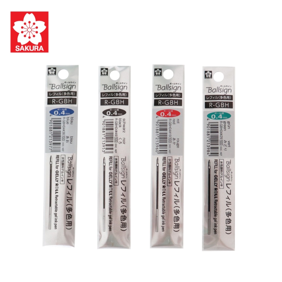ไส้ปากกา Ballsign รุ่น R-GBH04 Ballsign 4 สี และ  Ballsign 2*1 GB2M3004