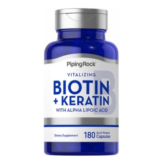 Biotin + Keratin + Alpha Lipoic Acid (90/180 capsules)