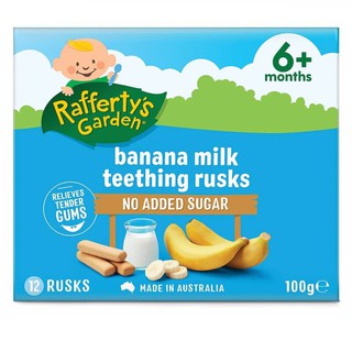 Raffertys Garden Banana Milk Rusk 100g