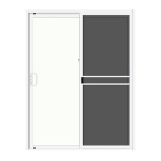 Aluminum door UPVC SLIDING DOOR S-S 3K GRAND-PLANO 180X230 WHITE Door frame Door window ประตูอลูมิเนียม ประตูAluminum บา