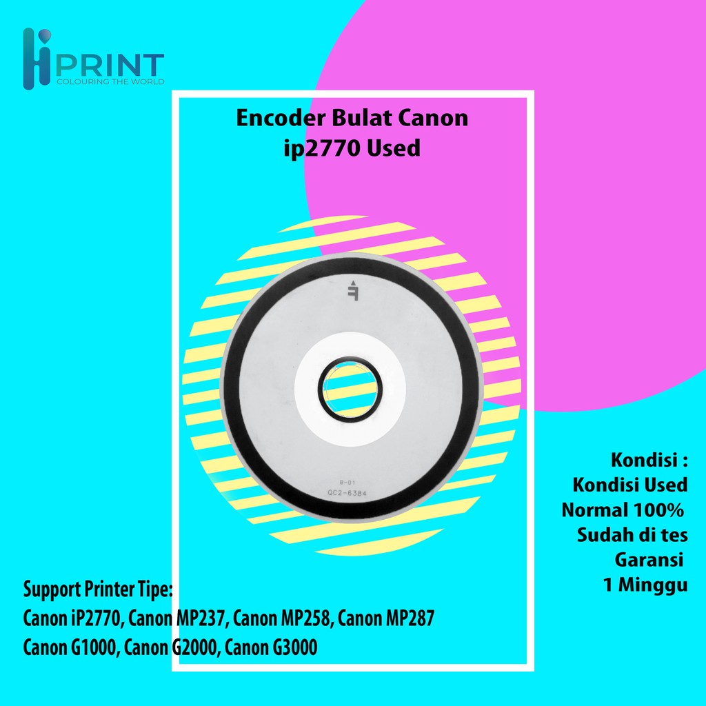 รอบ Encoder/Timing Disk 2770 IP2770 mp258 mp287 ใช้ Canon 2770 Disk Encoder