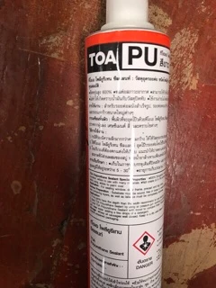 Toa PU Sealant สีขาว / เทา กาวซิลิโคนพียูซีแลนท์ ชนิดยืดหยุ่น ทาสีทับได้ (สีขาว) สำหรับอุดรอยต่อ รอยรั่ว กันน้ำได้ดี