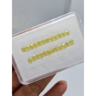 เพชรสี Fancy yellow 0.20 cts. VS VVS (Non cer)