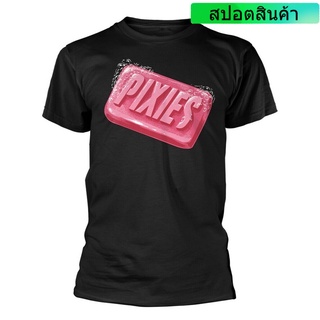 เสื้อยืด พิมพ์ลาย Pixies สีดํา สําหรับผู้ชาย