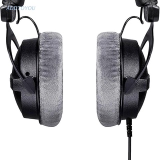 ฟองน้ำครอบหูฟัง ผ้ากํามะหยี่ สำหรับ beyerdynamic DT990 DT880