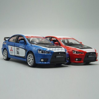 โมเดลรถยนต์ Mitsubishi Lancer Evolution Ralliart Pulll Back ขนาด 1:32 พร้อมเสียง และไฟ ของเล่นสําหรับเด็ก