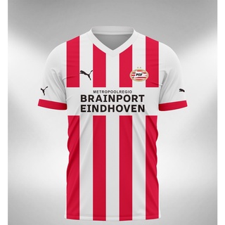 เสื้อกีฬาแขนสั้น ลายทีม PSV Home Away 2022 2023