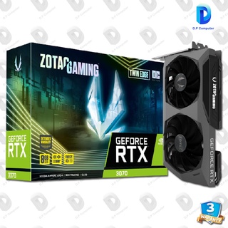 การ์ดจอ ZOTAC GAMING GEFORCE RTX 3070 TWIN EDGE OC LHR 8GB GDDR6 สินค้าใหม่ รับประกัน 3 ปี