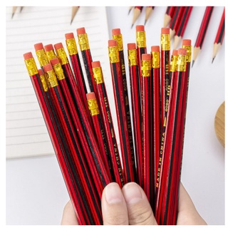 🔥 ลูกค้าใหม่ 1.-  พร้อมส่ง ดินสอไม้HB100 แท่ง 95 บาทบาท ดินสอไม้ ดินสอเกรดA พร้อมยางลบ อุปกรณ์เครื่องเขียน ดินสอ