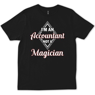 เสื้อยืดโอเวอร์ไซส์เสื้อยืด พิมพ์ลายการ์ตูน Geek Lovers Day IM An Accountant Not A Magiciantax Auditor สไตล์มินิมอล ของ