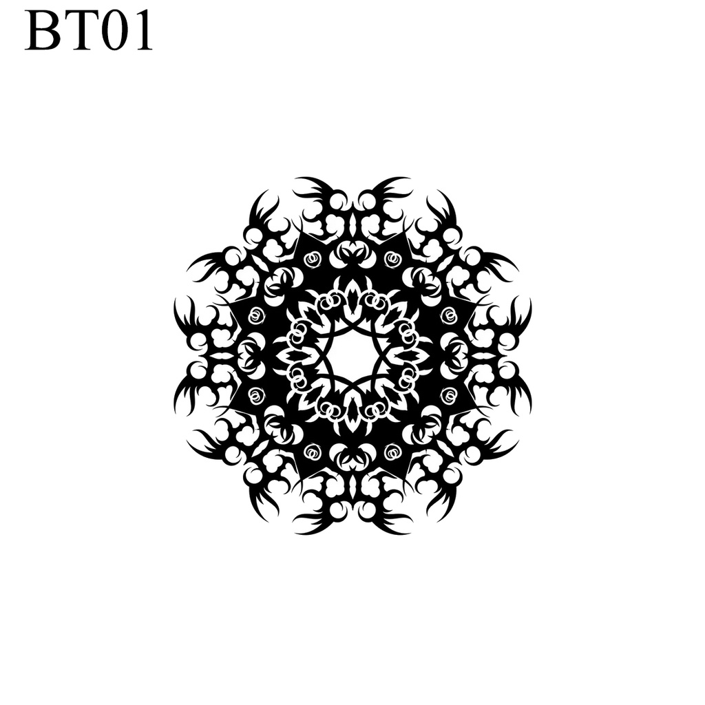 TEMPO ชั่วคราว Tattoo - Black Tribal/Circle/Circle Tattoo