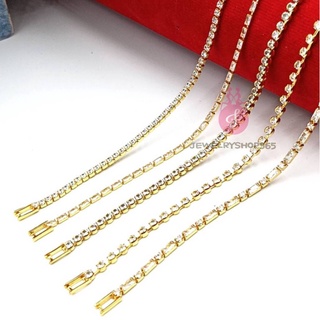 jewelryshop365 K373 สร้อยข้อมือแฟชั่น สร้อยข้อมือเพชร สร้อยข้อมืองาน Cz แท้