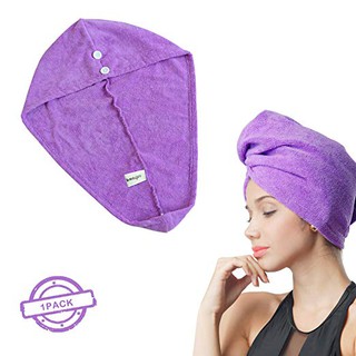 SOFTOWN : SFTAMZ001* ผ้าคลุมศีรษะ Microfiber Hair Drying Towel