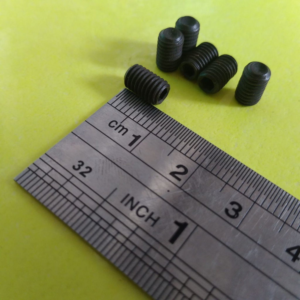 M5X8 เหล็กสีดํา EMBEDDED L-BOLT KEY L2.5 / L 2.5 / M5 X 8 EMBEDDED L-BOLT / M5X8 BLACK STEEL SOCKET 