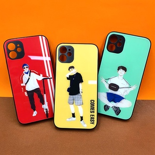 พร้อมส่งจากไทยเคสซัมซุง Samsung A12 A22(5G) A52(5G)เคสมือถือกระจกพิมพ์ลาย กันเลนส์กล้อง เคสหน้าเงา ลายการ์ตูน