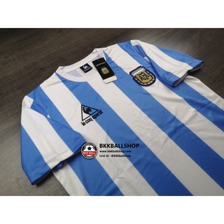 [Retro] - เสื้อฟุตบอล ย้อนยุค Argentina Home อาร์เจนติน่า ชุดแชมป์บอลโลก ปี 1988