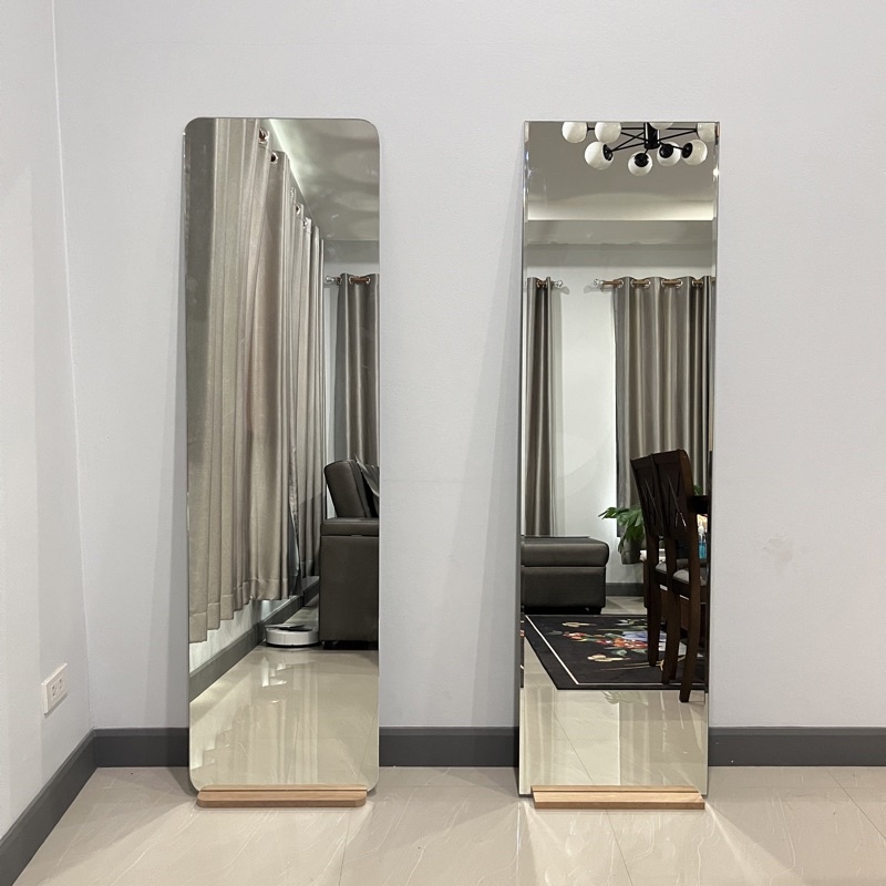 กระจกเต็มตัว Rectan-Mirror 160x45 cm ทรงเหลี่ยมไร้ขอบ กระจกมินิมอล กระจกตั้งพื้น ตกแต่งห้อง บานใหญ่